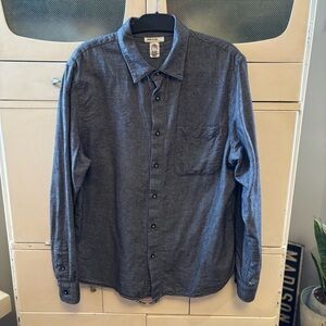 Hiroshi Kato Men’s “Ripper” Gray L/S Button Up Shirt